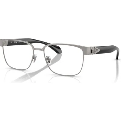 Versace 57mm Square Optical Glasses In Gray