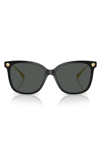Versace 57mm Square Sunglasses In Black