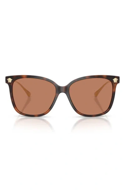 Versace 0ve4507u Tortoiseshell Square Sunglasses In Brown