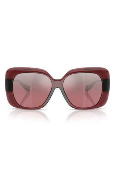Versace 57mm Square Sunglasses In Orange
