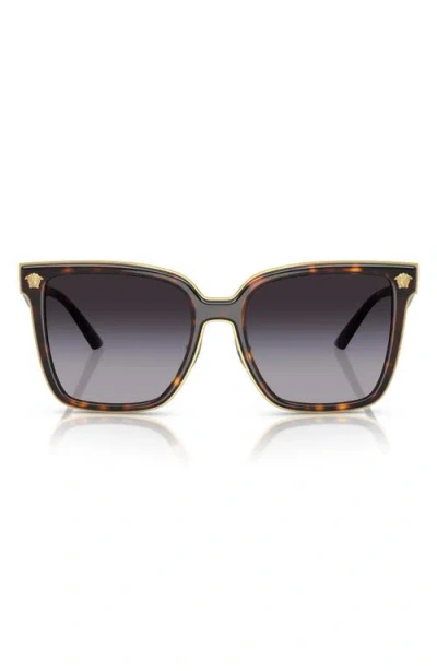 Versace 58mm Butterfly Sunglasses In Havana