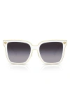 Versace 58mm Butterfly Sunglasses In White