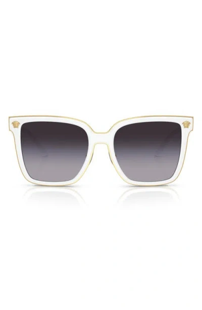 Versace 58mm Butterfly Sunglasses In White