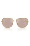 Versace 59mm Mirrored Square Sunglasses