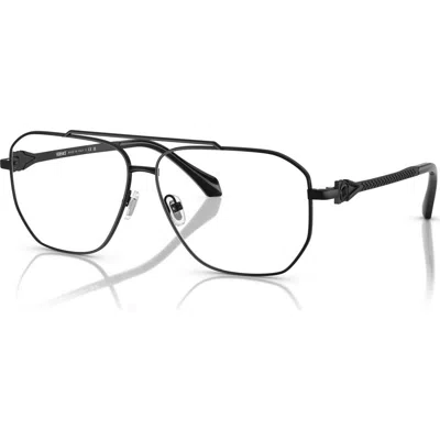 Versace 59mm Square Optical Glasses In Black