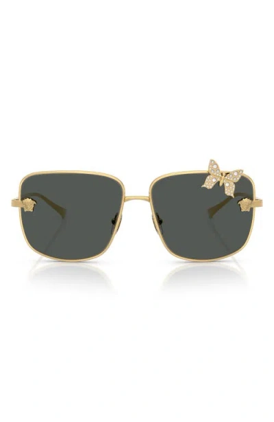 VERSACE VERSACE 59MM SQUARE SUNGLASSES