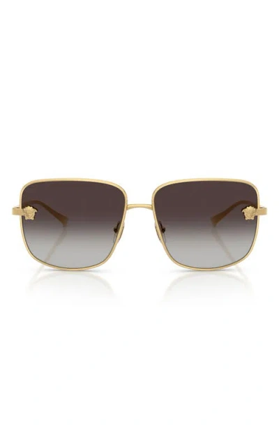 Versace 59mm Square Sunglasses In Gold