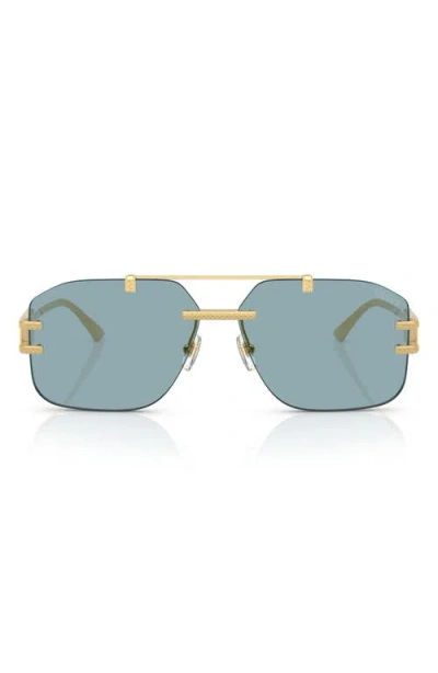 VERSACE VERSACE 60MM RECTANGULAR SUNGLASSES