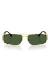 Versace 60mm Rectangular Sunglasses In Green