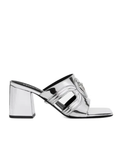 Versace 70mm Medusa '95 Metallic Mules