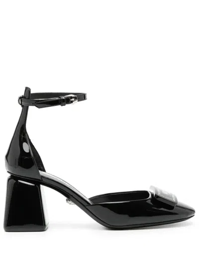 VERSACE 80MM LEATHER PUMPS