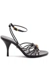 Versace 美杜莎贴花高跟凉鞋（8.5厘米） In Black