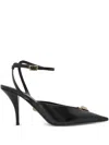 Versace Medusa Patent Calfskin Stiletto Pump In Black