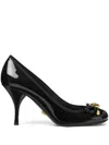 Versace 85mm Opera Bow Pumps In Black
