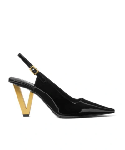 VERSACE VERSACE V2025 SLINGBACK PUMPS