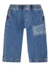 Versace Jeans With 90s Vintage Logo For Baby In Blue