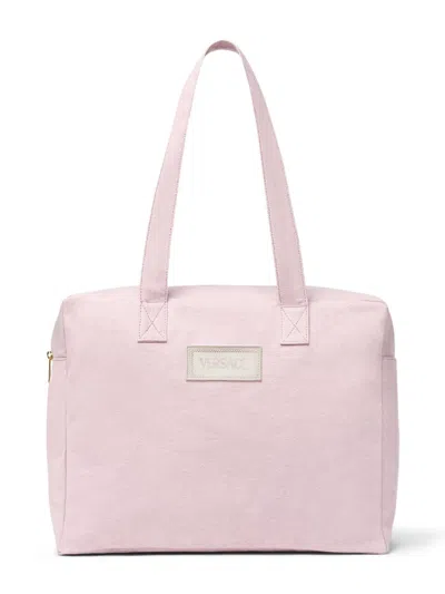 Versace 90s Logo Changing Bag In Pink