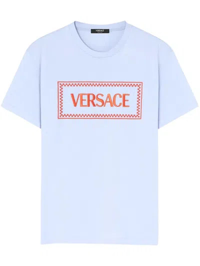 VERSACE 90S LOGO EMBROIDERED T-SHIRT