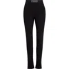 Versace High-waisted Leggings In Black