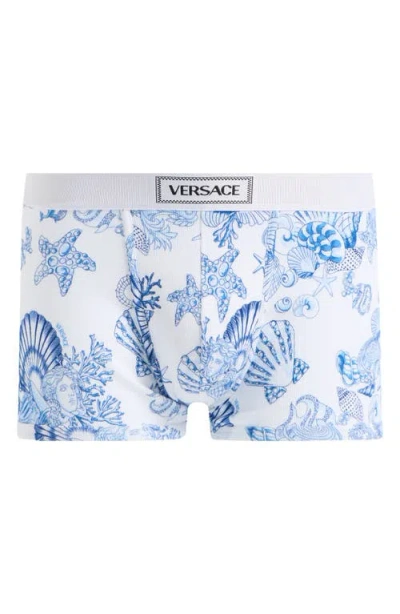Versace '90s Logo Stretcg Cotton Rib Boxer Briefs