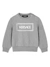 Versace 90s Logo Sweatshirt In Grey