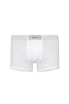 Versace 90s Logo-waistband Stretched Boxer Briefs In White