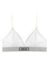 Versace Ribbed Stretch-cotton Soft-cup Triangle Bra