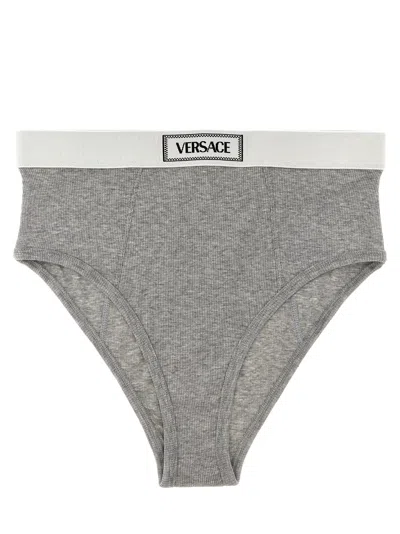 Versace 90s Vintage Briefs In Grigio