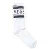 Versace 90s Vintage Logo Socks In White