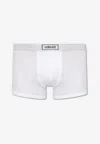 VERSACE 90S VINTAGE LOGO-WAISTBAND TRUNKS