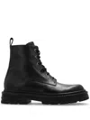 Versace Chunky Sole Ankle-high Boots With Round Toe In Black
