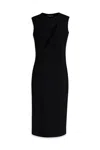 Versace Sleeveless Midi Dress With Cutouts In 1b000