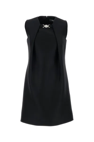 Versace Women's Wool And Silk Mini Dress In Black