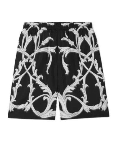 VERSACE VERSACE ACANTHUS LEAVES BAROCCO PRINTED SHORTS