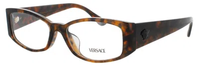 Versace Acetate Eyeglasses 0ve3343f, 54-17-145 In 5429 - Havana / Demo