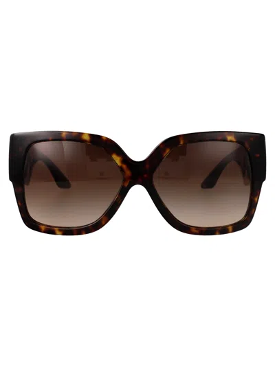 VERSACE VERSACE ACETATE HAVANA SUNGLASSES