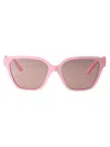 Versace 56mm Butterfly Sunglasses In Neutral