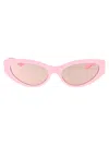 Versace Dolce & Gabbana White Cotton T-shirt In Pink