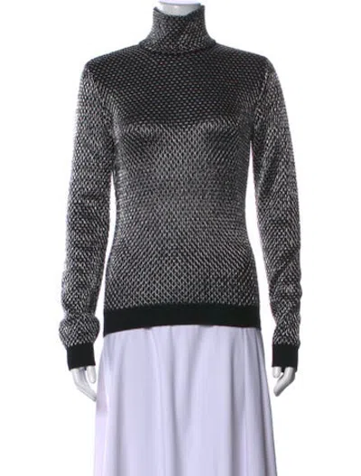 Pre-owned Versace Acetate Patterned Sweater In Black