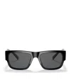 Versace Acetate Sunglasses In Black