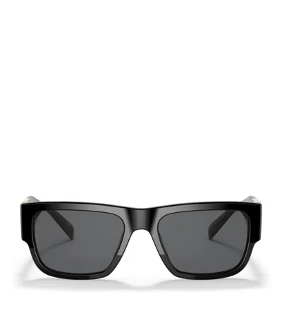 Versace Acetate Sunglasses In Black