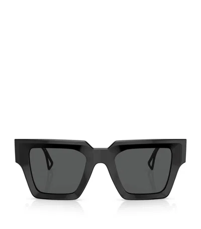 Versace Acetate Ve4431 Square Sunglasses In Black