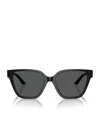 Versace Geometric Frame Sunglasses In Black