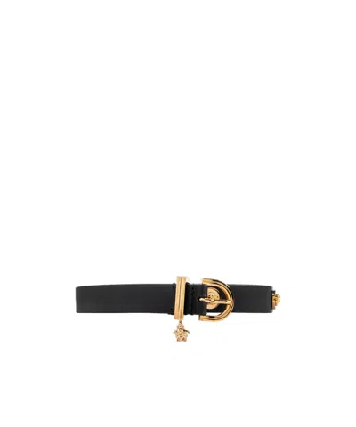 Versace Adjustable Waist Belt In Green