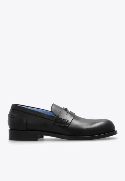 Versace Adriano Leather Loafers