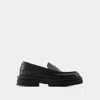 Versace Adriano Loafers -  - Leather - Black In Black