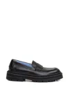 Versace Smooth Leather Adriano Loafers In In Black