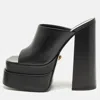 Versace Black Aevitas Platform Mules In Black
