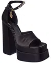 Versace Aevitas 140 Medusa Crystal-embellished Platform Sandals In Black