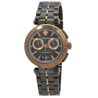 Versace Aion Chronograph Quartz Grey Dial Men's Watch Ve1d02023